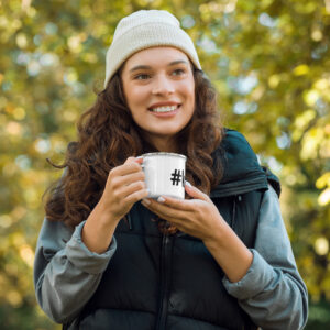 #kind Enamel Mug