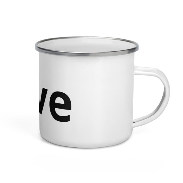 #love Enamel Mug - Image 2