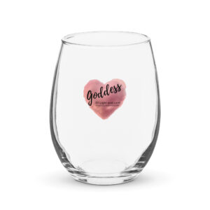 Goddess Stemless wine glass