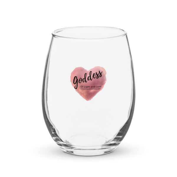 Goddess Stemless wine glass