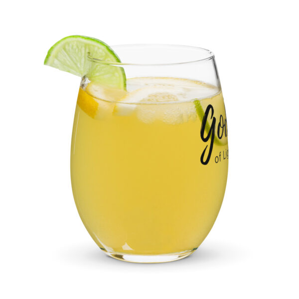 Goddess of Light and Love Stemless wine glass - Image 3