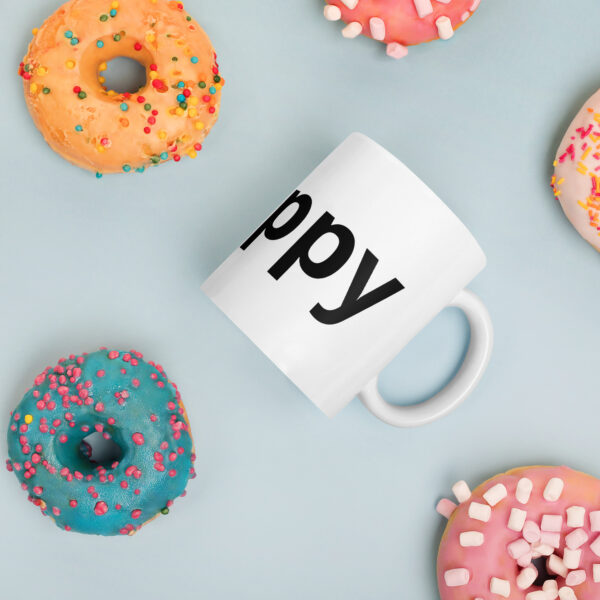 #happy White glossy mug - Image 4