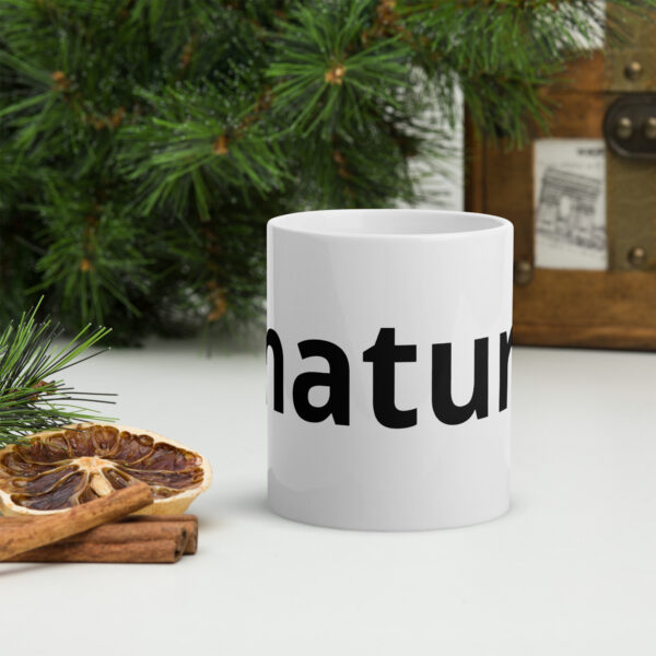 #nature White glossy mug - Image 4