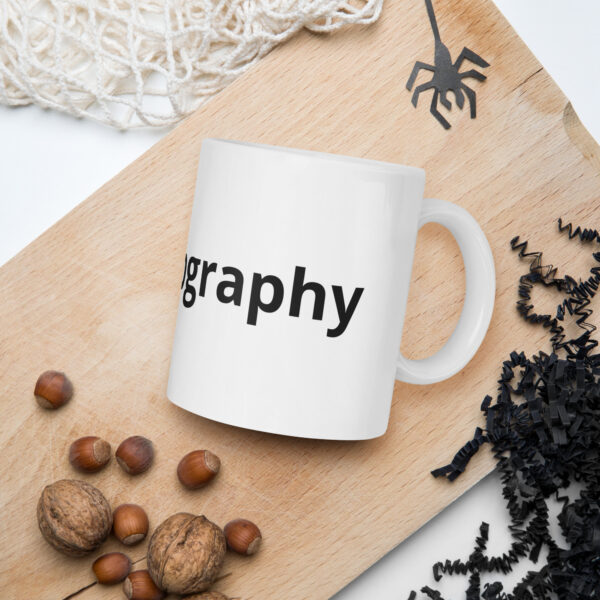 #photography White glossy mug - Image 2