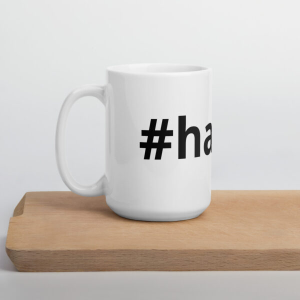 #happy White glossy mug - Image 7