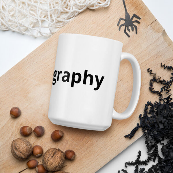 #photography White glossy mug - Image 3