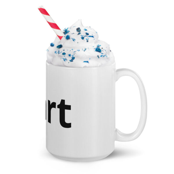 #art White glossy mug - Image 5