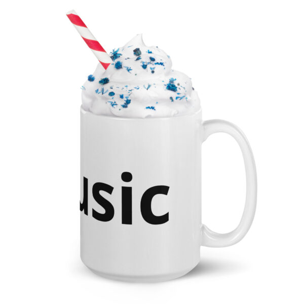 #music White glossy mug - Image 5