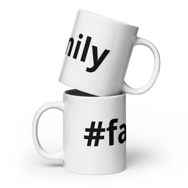 #family White glossy mug - Image 3