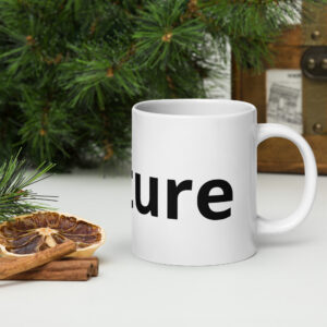 #nature White glossy mug