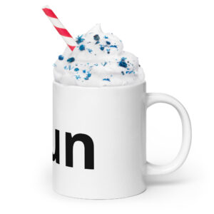 #fun White glossy mug