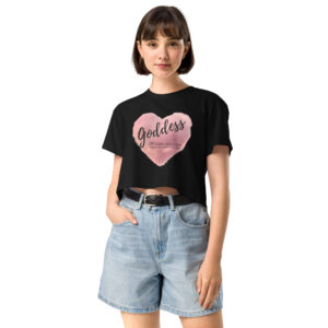 Goddess of Light and Love Women’s crop top