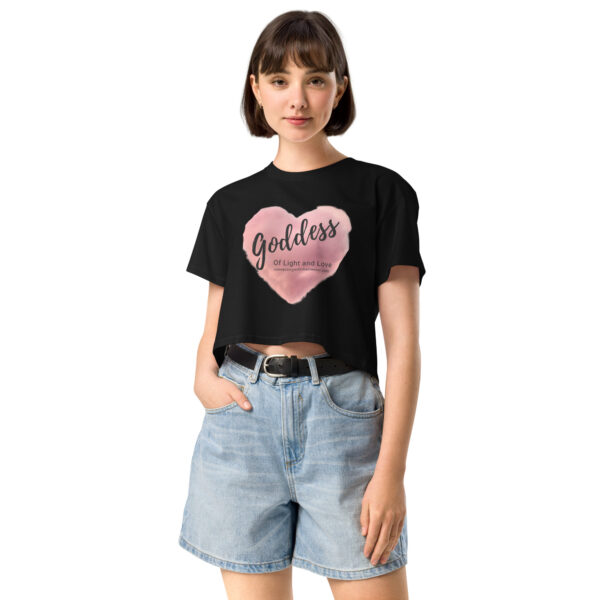 Goddess of Light and Love Women’s crop top