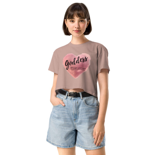 Goddess of Light and Love Women’s crop top - Image 8