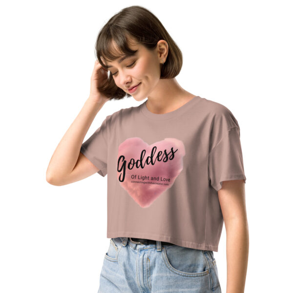 Goddess of Light and Love Women’s crop top - Image 9
