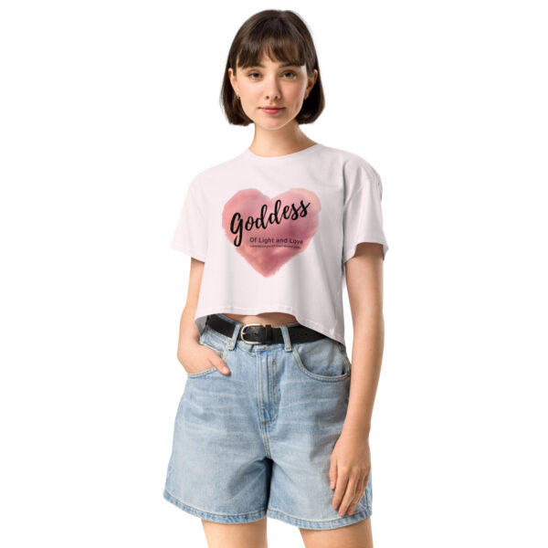 Goddess of Light and Love Women’s crop top - Image 14