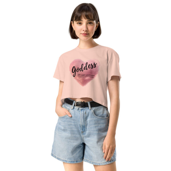 Goddess of Light and Love Women’s crop top - Image 11