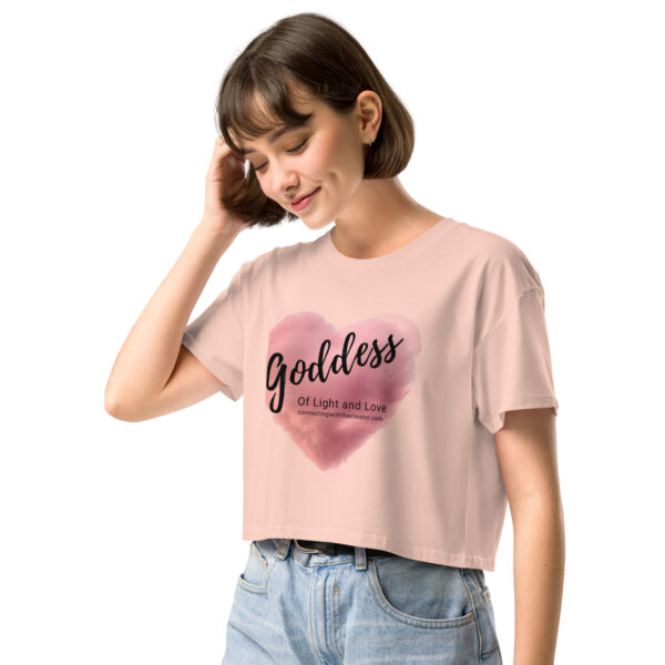 Goddess of Light and Love Women’s crop top - Image 12
