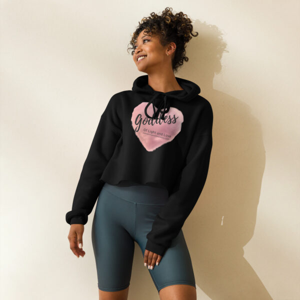 Goddess of Light and Love Crop Hoodie
