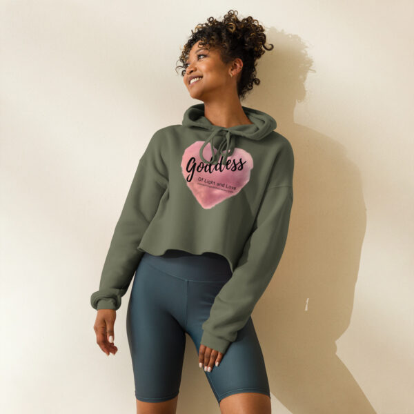 Goddess of Light and Love Crop Hoodie - Image 2