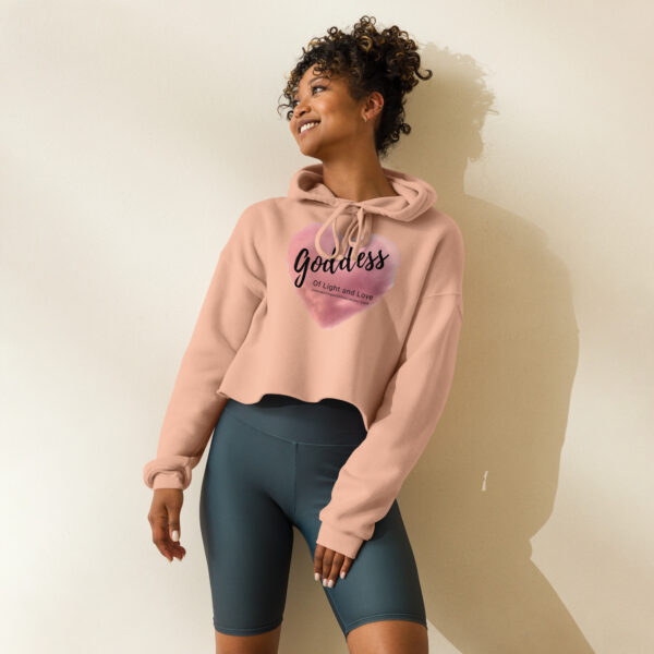 Goddess of Light and Love Crop Hoodie - Image 4