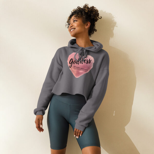 Goddess of Light and Love Crop Hoodie - Image 3